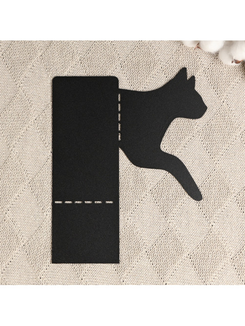 Держатель - подставка для книг «Кот», чёрный, 1 шт.