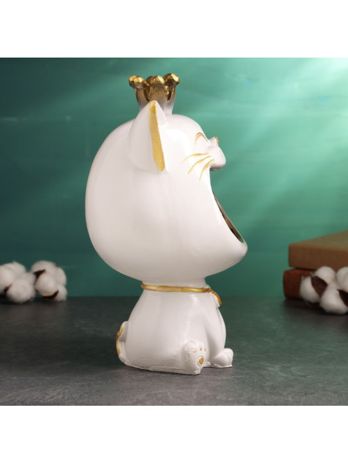 Подставка для мелочей «Кот», гипс, 26×17 см