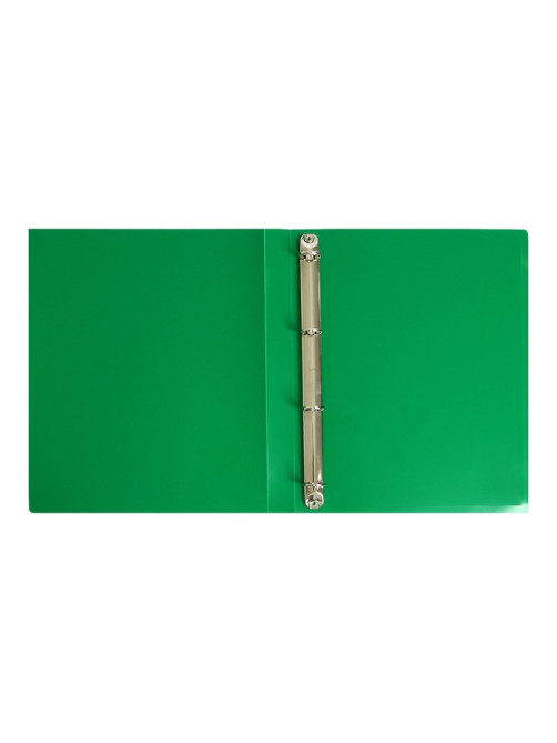 Папка на 4 кольцах А4, Calligrata, 25 мм, 500 мкм, зелёная