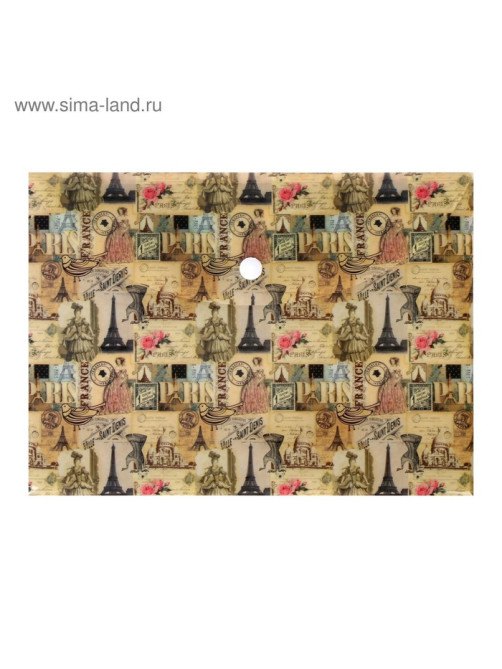Папка-конверт на кнопке, А5, 180 мкм, МИКС