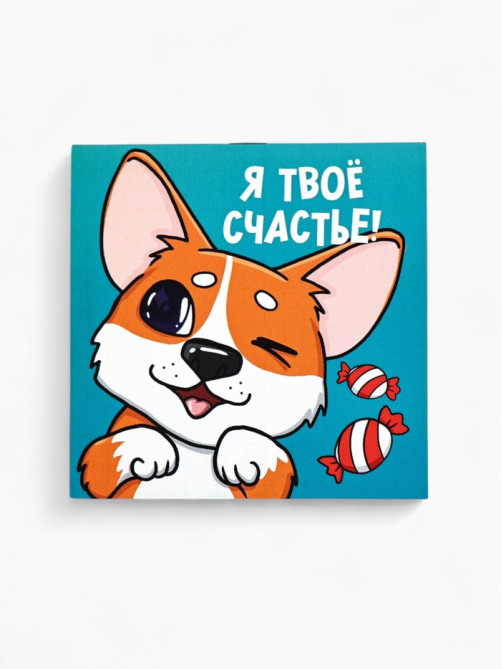 Блокнот 10×10, 16 л. в клетку «Корги»