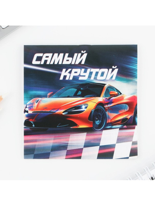 Блокнот 10×10, 16 листов «Машины» МИКС