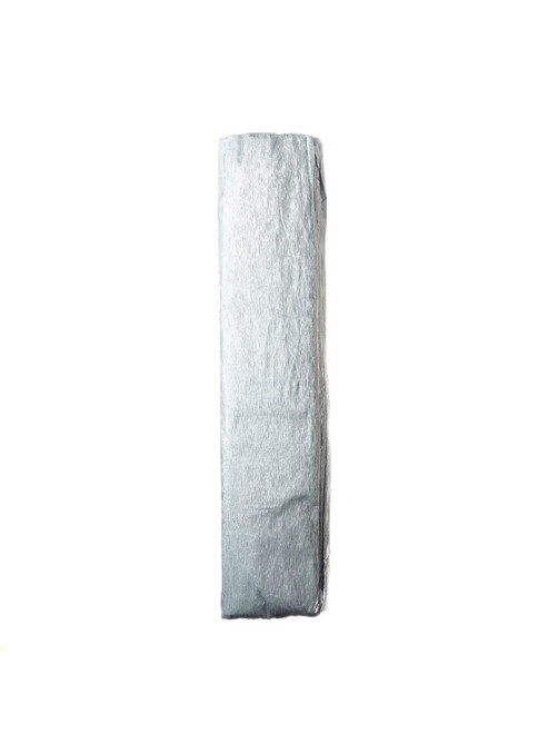 Бумага крепированная 50×200 см, в рулоне, 32 г/м², серебряный