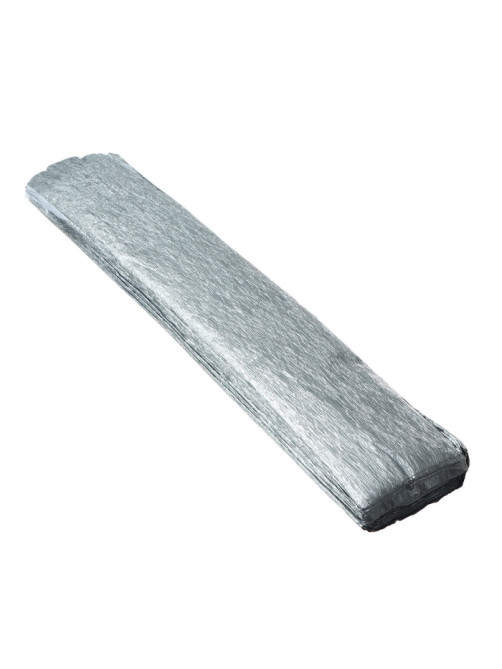 Бумага крепированная 50×200 см, в рулоне, 32 г/м², серебряный