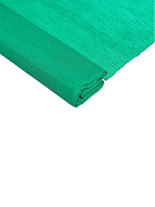 Бумага крепированная 50×200 см, в рулоне, 32 г/м², зелёная