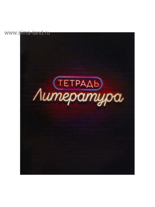 Набор предметных тетрадей Calligrata «Неон», 10 предметов, 48 листов, со справочным материалом, обложка из мелованного картона