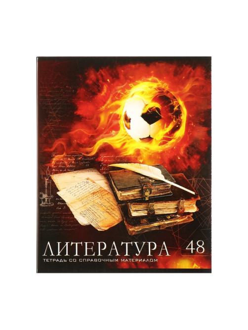 Набор предметных тетрадей Calligrata «Футбол», 10 предметов, 48 листов, со справочным материалом, обложка из мелованного картона, блок офсет