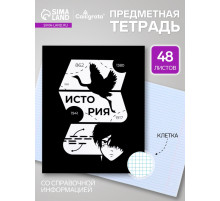 Предметная тетрадь по истории Calligrata «Комикс Аниме», 48 листов, в клетку, со справочным материалом, обложка из мелованного картона