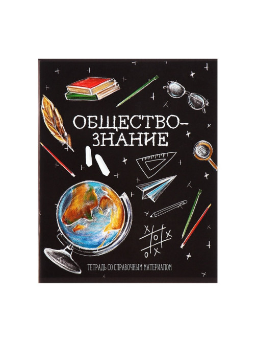 Набор предметных тетрадей Calligrata «Доска», 12 предметов, 48 листов, со справочным материалом, обложка из мелованного картона