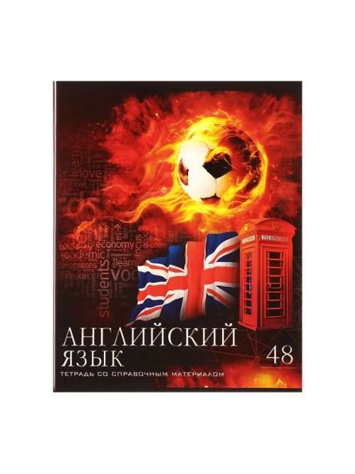 Набор предметных тетрадей Calligrata «Футбол», 10 предметов, 48 листов, со справочным материалом, обложка из мелованного картона, блок офсет
