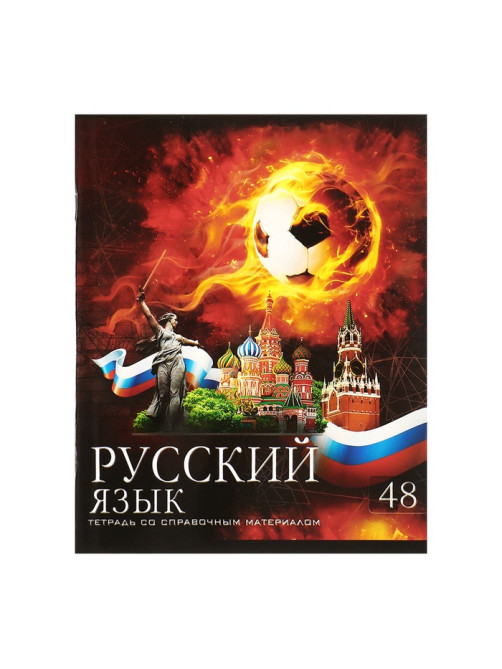 Набор предметных тетрадей Calligrata «Футбол», 10 предметов, 48 листов, со справочным материалом, обложка из мелованного картона, блок офсет