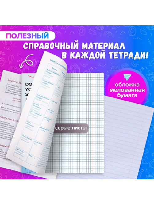 Набор предметных тетрадей 36 листов «Животные мемы», 12 предметов, серые листы