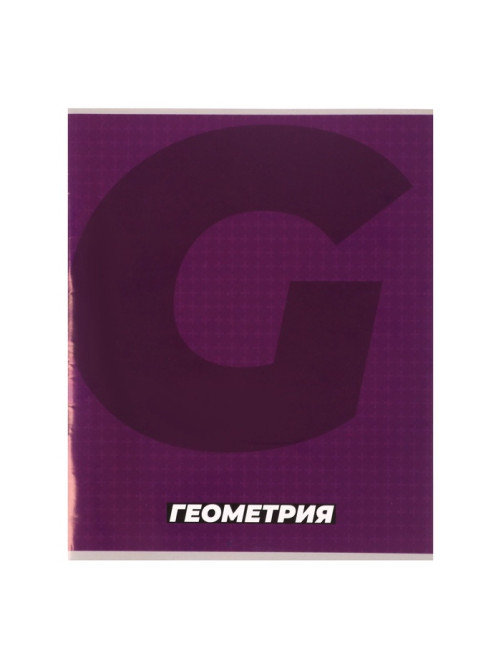 Предметная тетрадь по геометрии Calligrata. MonoTone, 36 листов, в клетку, со справочным материалом, обложка из мелованной бумаги