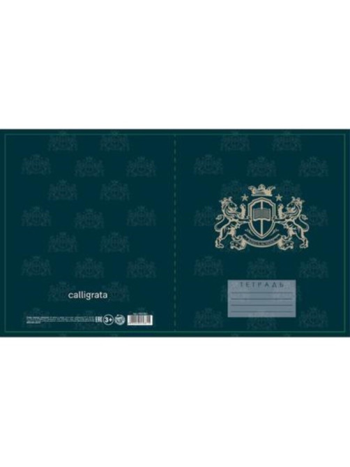 Тетрадь 18 листов в клетку Calligrata «King's school», обложка мелованный картон, блок офсет, белизна 95%, МИКС