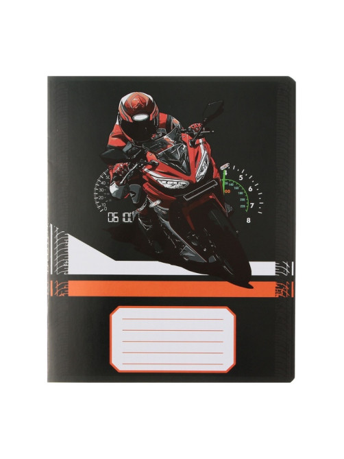 Комплект тетрадей из 10 штук, 18 листов в клетку Calligrata Racing, обложка мелованная бумага, ВД-лак, блок офсет, 5 видов по 2 штуки