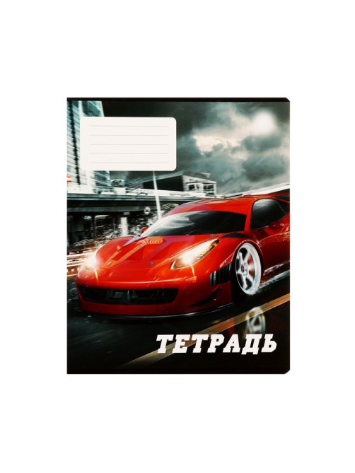 Комплект тетрадей из 10 штук, 24 листа в линию Calligrata Street racing, обложка мелованный картон, ВД-лак, блок офсет, 5 видов по 2 штуки