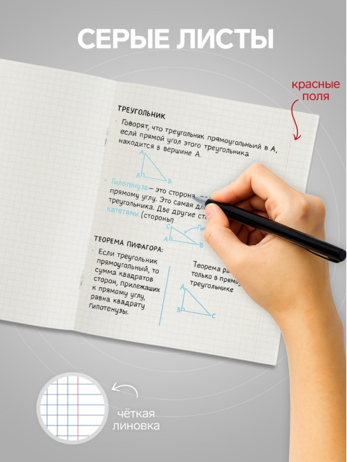 Тетрадь 36 листов в клетку Calligrata «Бабочки», серые листы, МИКС