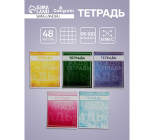 Тетрадь, 48 листов в клетку, Calligrata «Фактура-2», МИКС