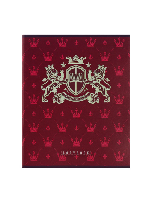 Комплект тетрадей из 4 штук, 96 листов в клетку Calligrata «King's school», обложка мелованный картон, блок офсет