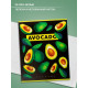 Тетрадь 48 листов в клетку, Calligrata «Авокадо», белые листы, МИКС