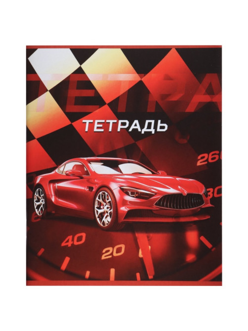 Комплект тетрадей, 48 листов в клетку, Calligrata «Авто», серые листы, 5 штук