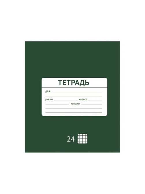 Тетрадь 24 листа в клетку Calligrata «Однотонная Новая Школьная», обложка мелованная бумага, ВД-лак, блок офсет, белизна 95%, МИКС