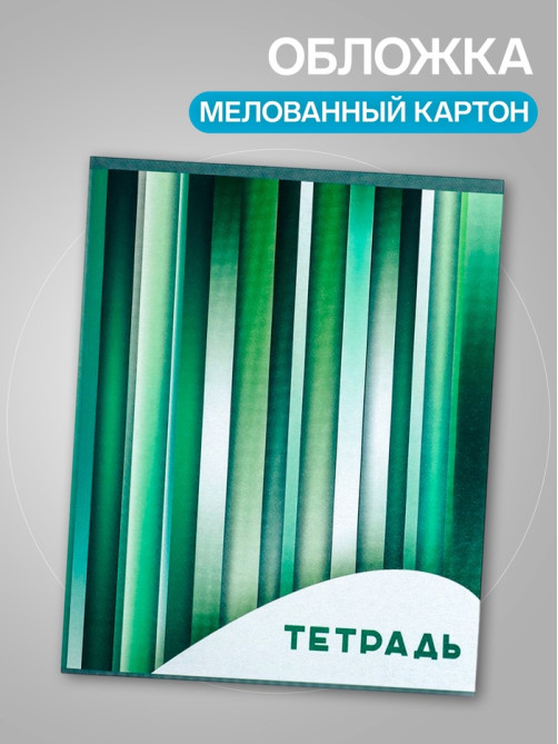 Набор тетрадей, 96 листов в клетку, Calligrata «Яркие полосы», серые листы, 4 штуки