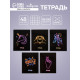 Тетрадь 48 листов в клетку, Calligrata, Neon, МИКС
