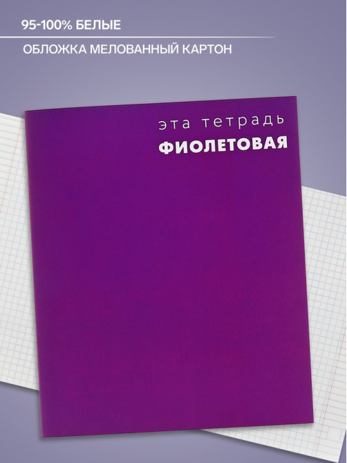 Тетрадь 48 листов в клетку, Calligrata «Это Тетрадь», МИКС