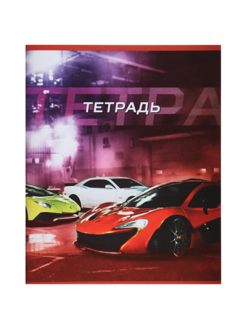 Комплект тетрадей, 48 листов в клетку, Calligrata «Авто», серые листы, 5 штук