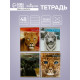 Тетрадь «Дикие кошки», 48 листов, в клетку, МИКС