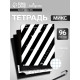 Тетрадь 96 листов в клетку, Calligrata, Black and White, МИКС