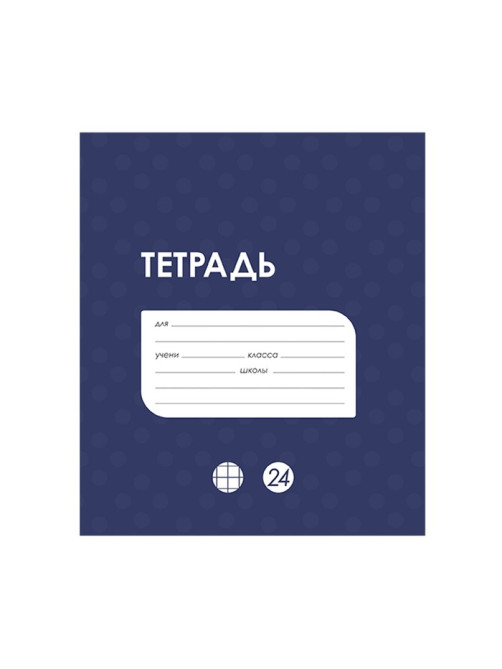 Тетрадь 24 листа в клетку Calligrata «Однотонная Классика в точку», обложка мелованный картон, ВД-лак, блок офсет, белизна 95%, МИКС