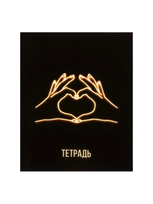 Комплект тетрадей из 5 штук, 48 листов в клетку Calligrata «Neon», обложка мелованный картон, УФ-лак, блок офсет