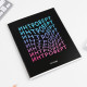 Тетрадь в клетку, 48 л., А5, на скрепке, блок №1 «Шрифтовые яркие» МИКС