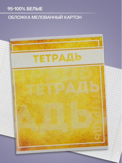 Тетрадь, 48 листов в клетку, Calligrata «Фактура-2», МИКС