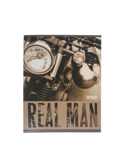 Тетрадь 48 листов в клетку, Calligrata, Real Man, МИКС
