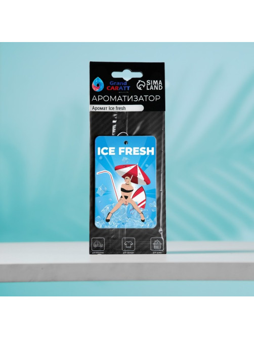 Ароматизатор подвесной Grand Caratt Ice Fresh, картонный