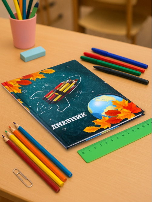 Дневник школьный для 1-11 классов, «Школа», твёрдая обложка 7БЦ, глянцевая ламинация, 40 листов