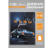 Дневник универсальный для 1-11 классов, «Тачка Stay Fast», твердая обложка 7БЦ, глянцевая ламинация, 40 листов