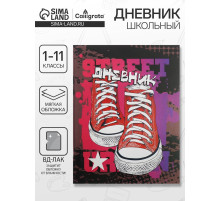 Дневник школьный для 1-11 классов, «Кеды», мягкая обложка, 40 листов