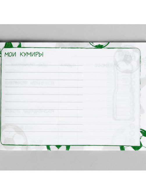 Дневник тренировок «Футбол», 48 листов, 15.3×12.4 см