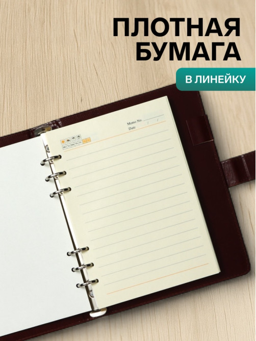 Ежедневник-органайзер Calligrata «Классика», А5, 96 листов, на кнопке, МИКС