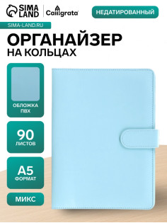 Ежедневник-органайзер Calligrata, А5, 90 листов, МИКС