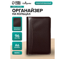 Ежедневник-органайзер Calligrata, А6, 96 листов, на молнии, обложка из искусственной кожи, МИКС