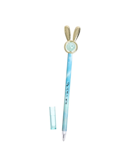 Ручка-прикол Calligrata «Блеск Ушки», чёрный стержень, гелевая, МИКС