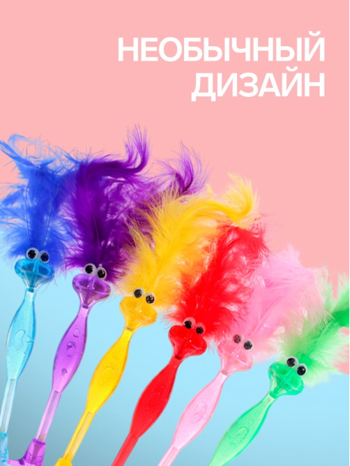 Ручка-прикол Calligrata «Утёнок с хохолком», синий стержень, шариковая, МИКС