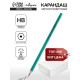 Карандаш чернографитный Calligrata, HB, шестигранный, пластиковый, зелёный корпус