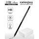 Карандаш чернографитный HB, Calligrata, пластиковый, чёрный
