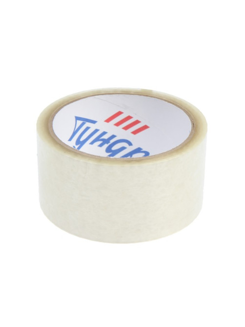 Лента клейкая ТУНДРА, прозрачная, 40 мкм, 48 мм × 45 м